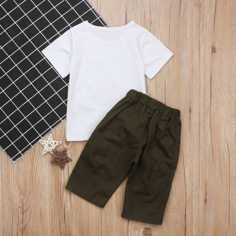 Pudcoco Girl Set-Eyelash Tops T-shirt Pants Leggings Outfits