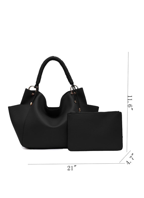Hobo Bag Woven Handdle 2 in 1