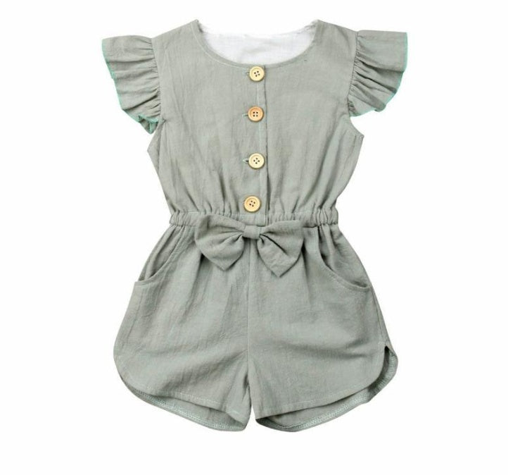 Toddler Summer Ruffles Sleeve Outfit
