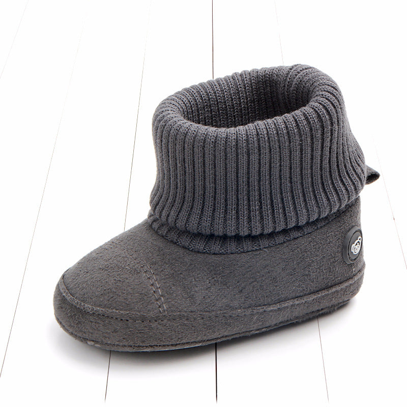 Three-color fashion baby boots