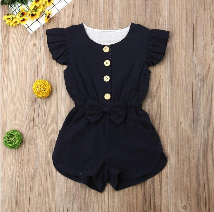 Toddler Summer Ruffles Sleeve Outfit