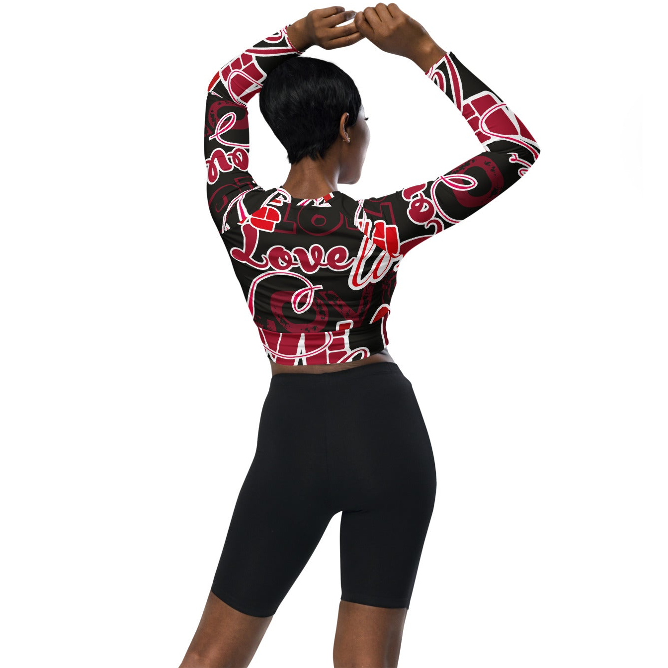 Marthann Love Long-Sleeve Crop Top