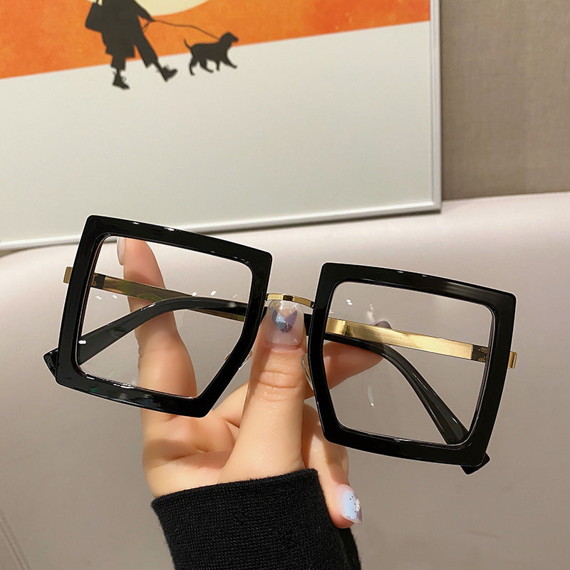Thick Frame Square Anti-blue Light Glasses