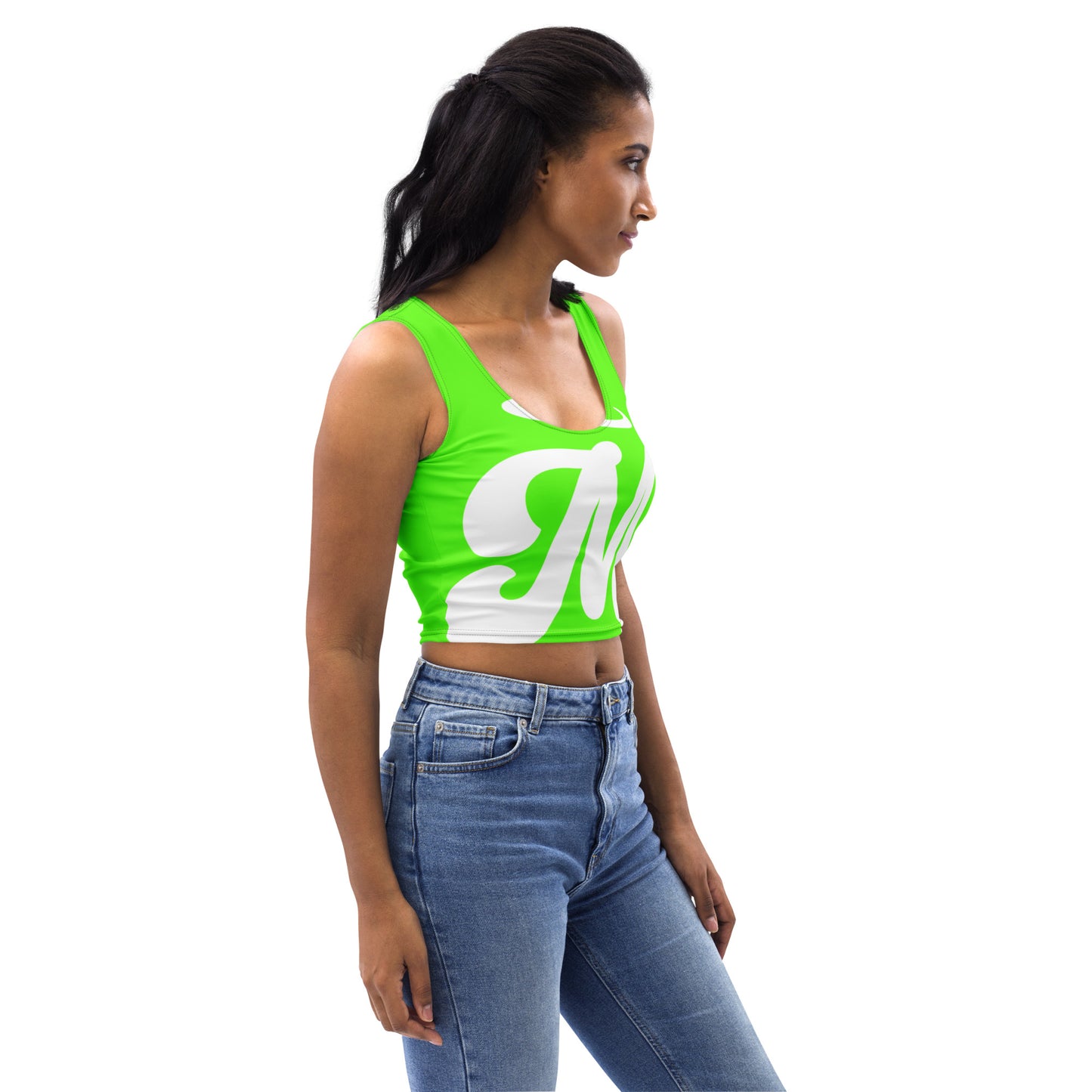 Marthann Neon Green Crop Top