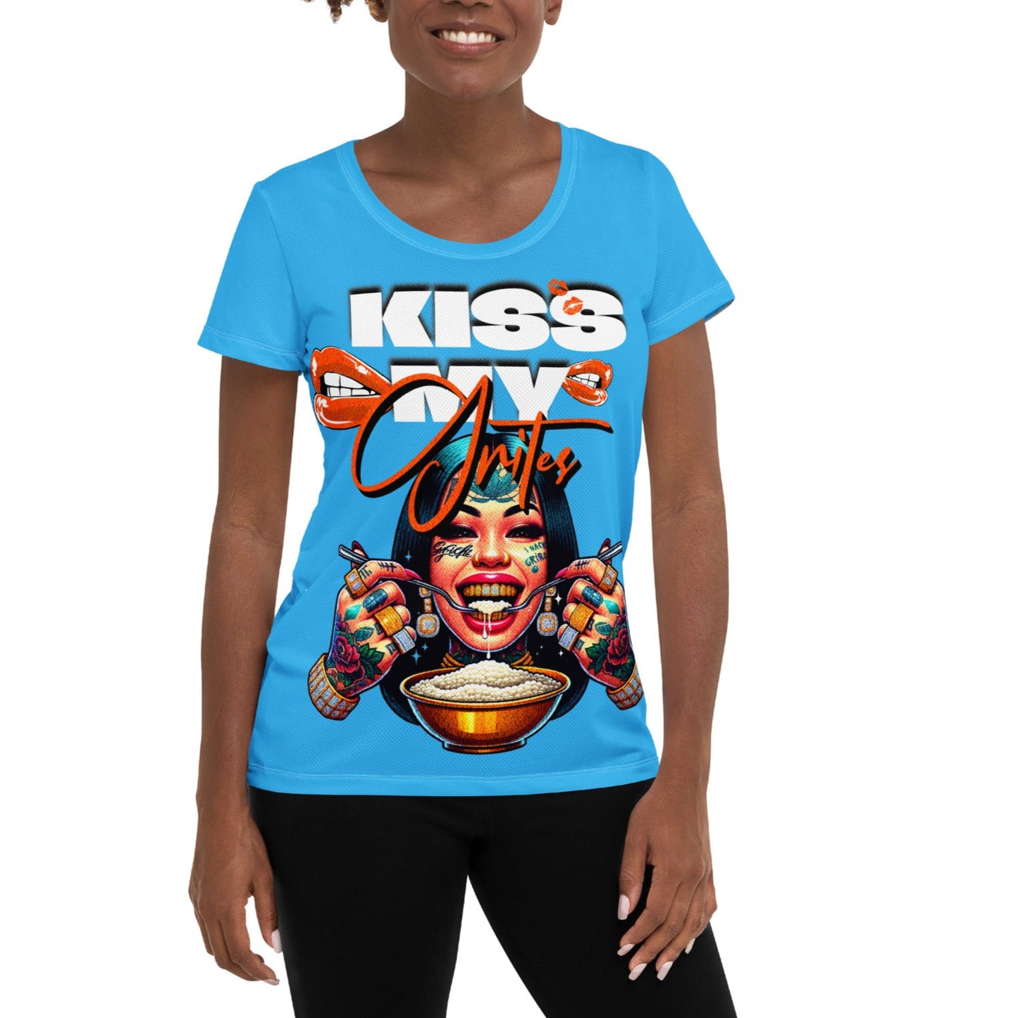 Kiss My Grits Athletic T-shirt