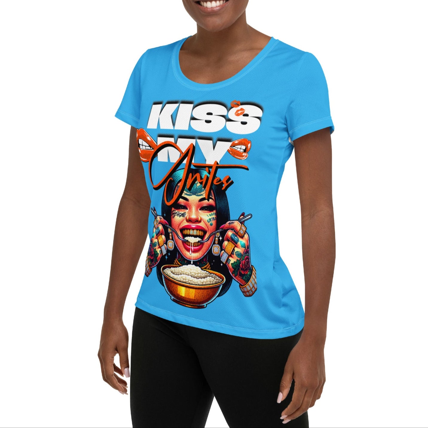 Kiss My Grits Athletic T-shirt