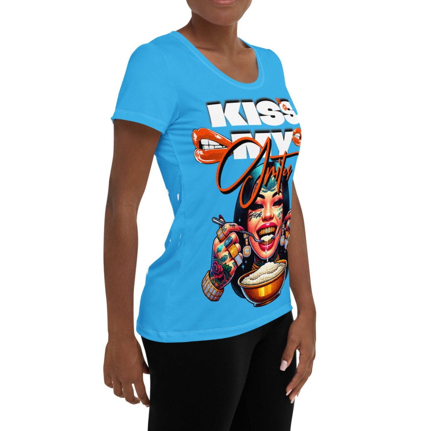 Kiss My Grits Athletic T-shirt
