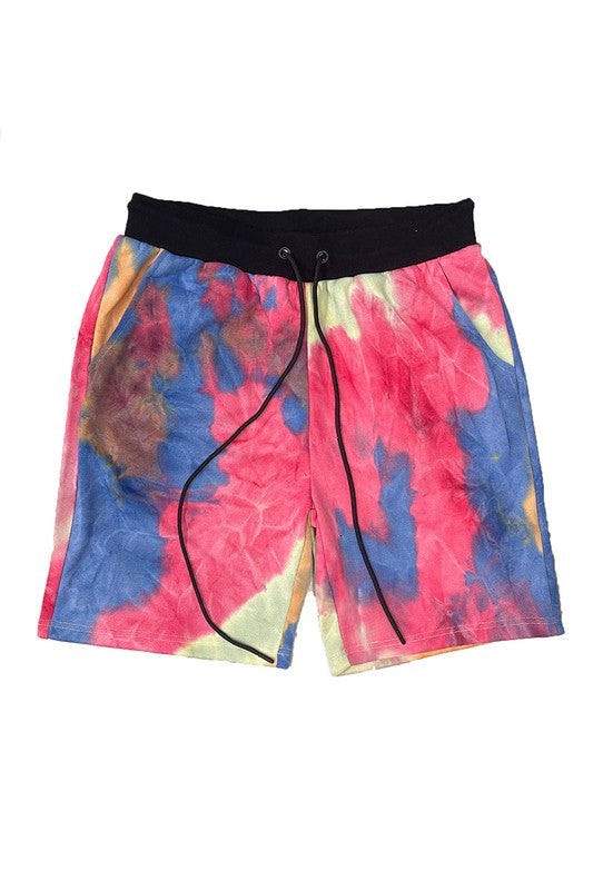 Mens Tye Dye Sweat Shorts