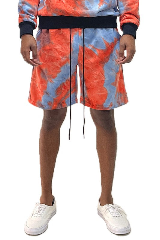 Mens Tye Dye Sweat Shorts