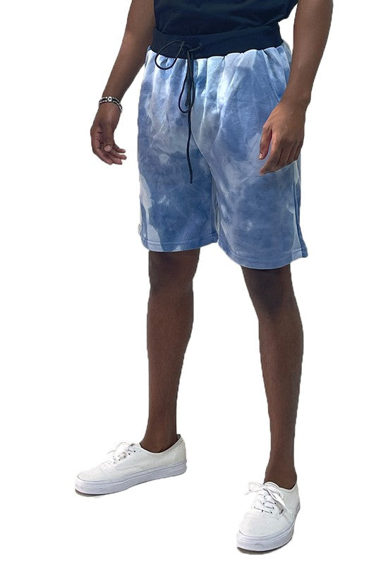 Mens Tye Dye Sweat Shorts