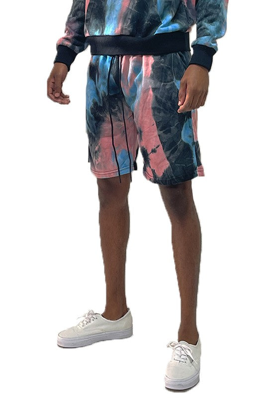 Mens Tye Dye Sweat Shorts