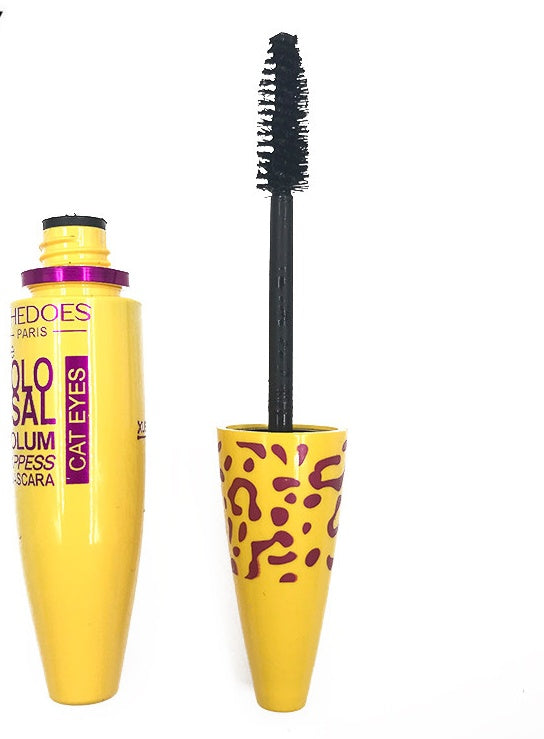 Leopard-Shaped Yellow Tube Thick Curling Waterproof Mascara