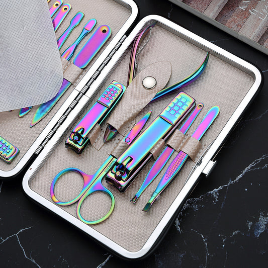 Stainless Steel Nail Clippers 15-piece Set