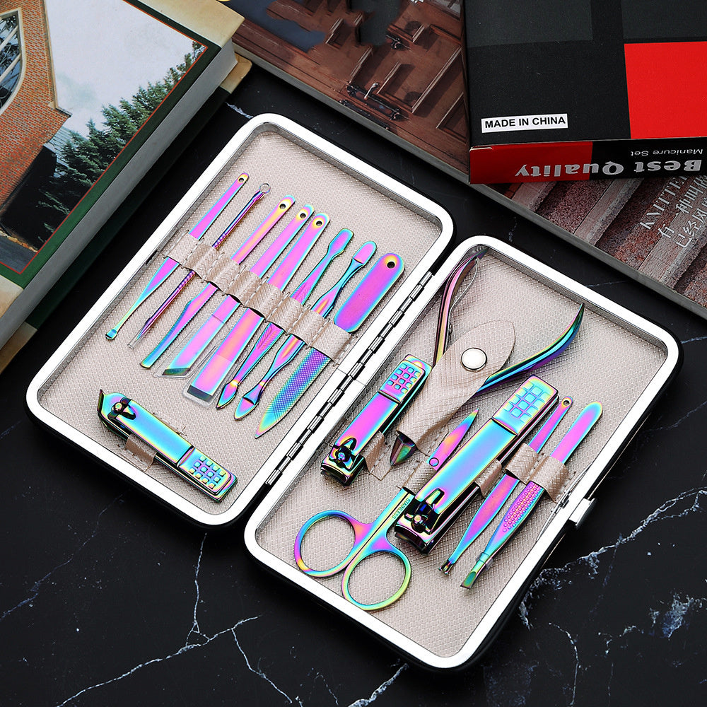 Stainless Steel Nail Clippers 15-piece Set