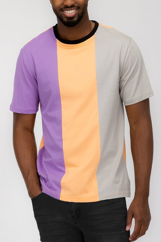 Mens Color Block T-Shirt