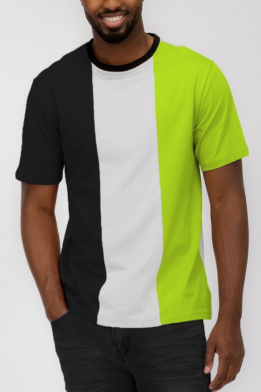 Mens Color Block T-Shirt