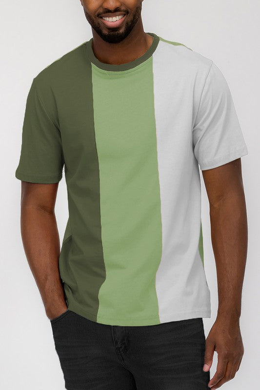 Mens Color Block T-Shirt