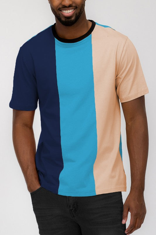 Mens Color Block T-Shirt