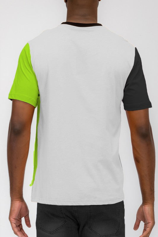 Mens Color Block T-Shirt