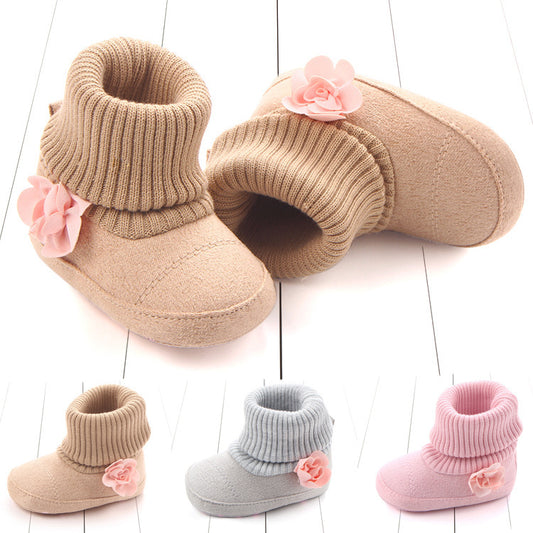 Three-color fashion baby boots