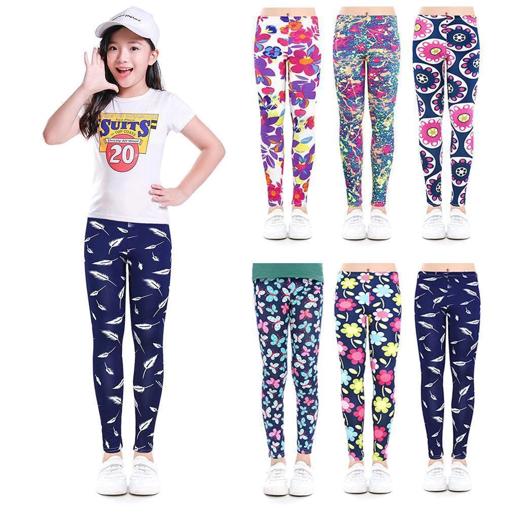 Fashion Girls Cute Print Legging Trousers