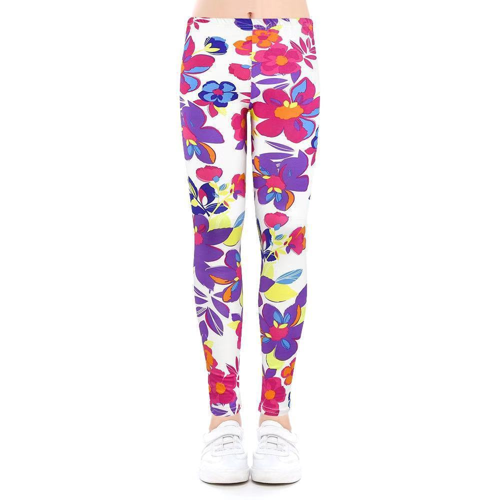 Fashion Girls Cute Print Legging Trousers