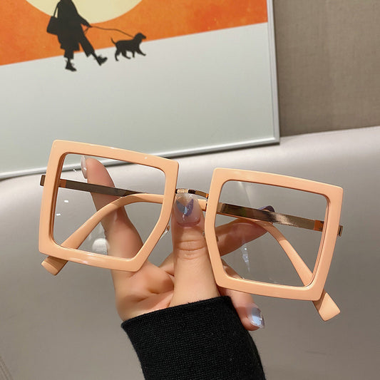 Thick Frame Square Anti-blue Light Glasses