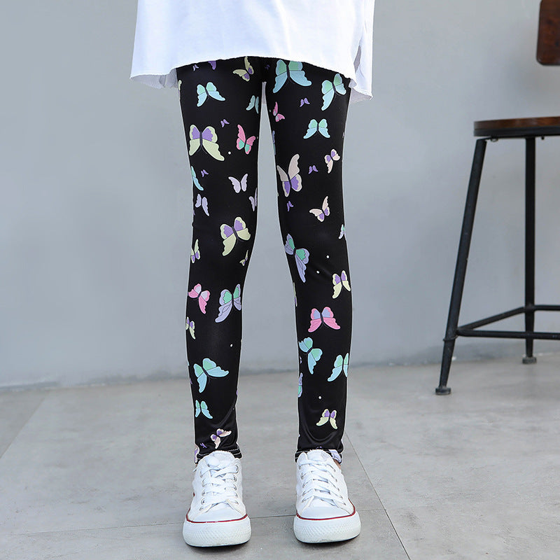 Fashion Girls Cute Print Legging Trousers