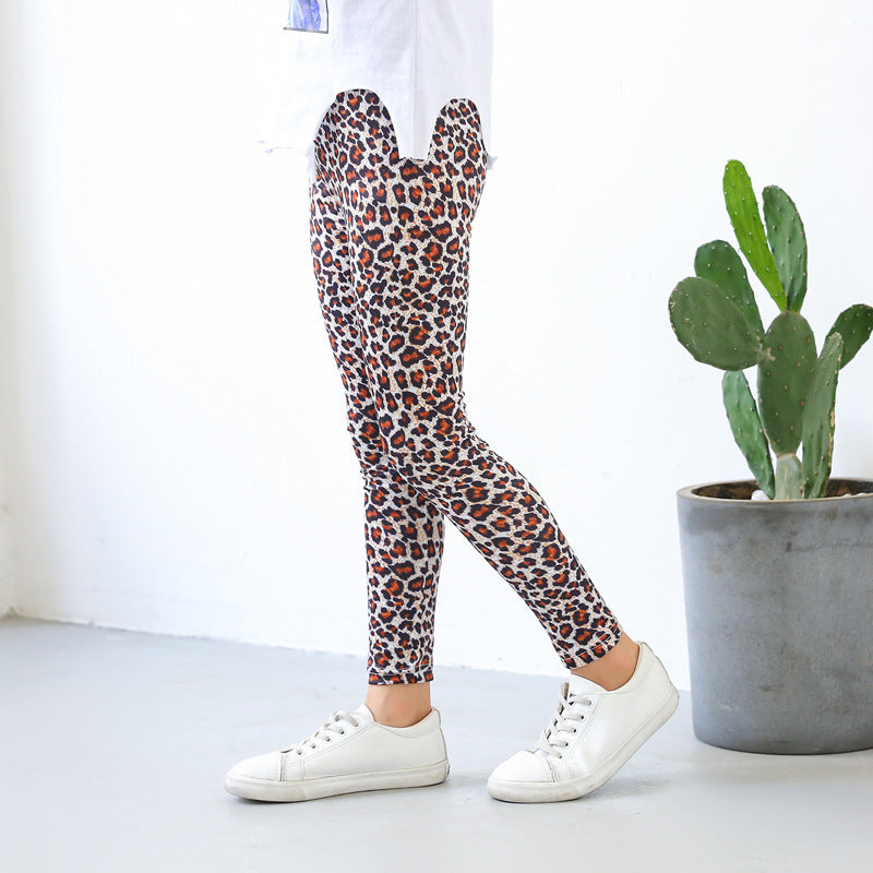 Fashion Girls Cute Print Legging Trousers