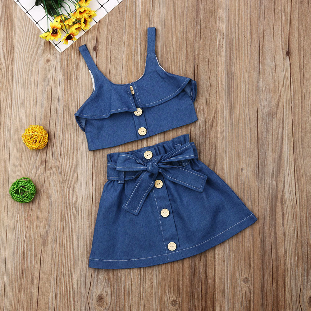 Girls Shorts or Skirt Set