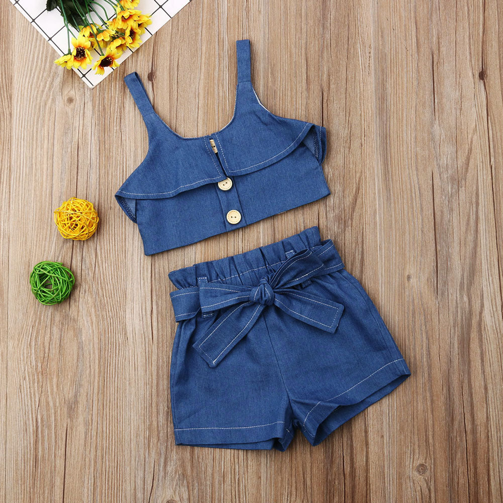 Girls Shorts or Skirt Set