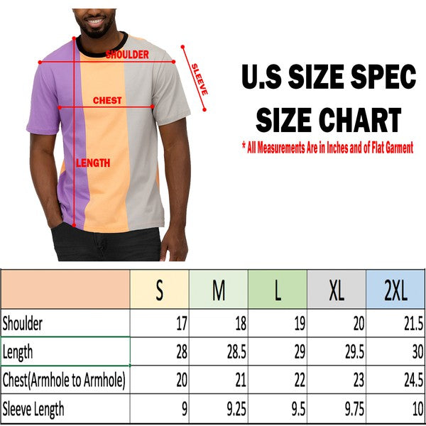 Mens Color Block T-Shirt