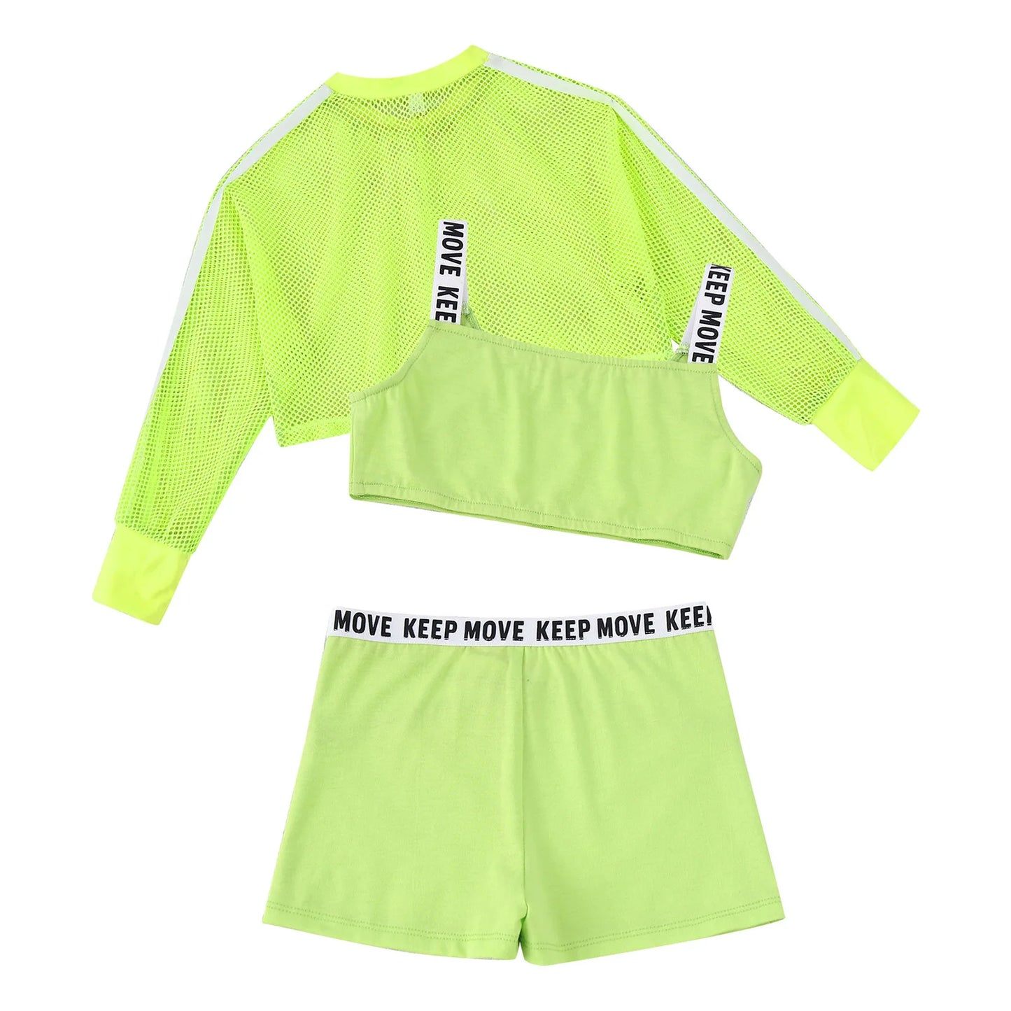 Girls Sport Suit 3Pcs Shorts Set