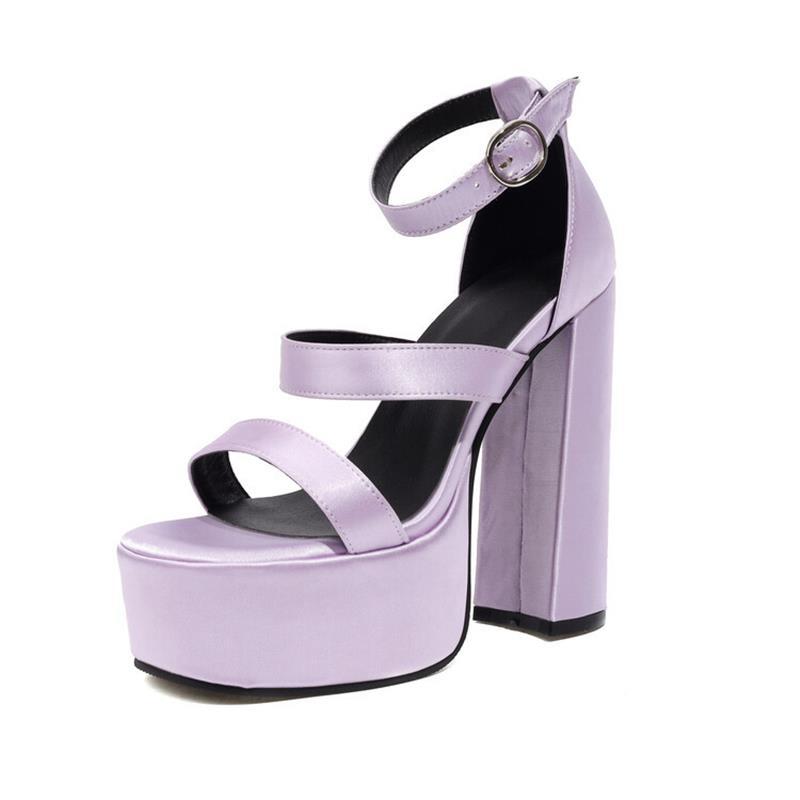 Waterproof Platform Super High Heel Open Toe Women's High Heels