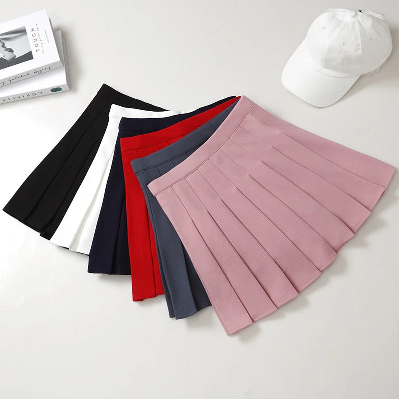 High Waist Elastic Short White Mini Skirt