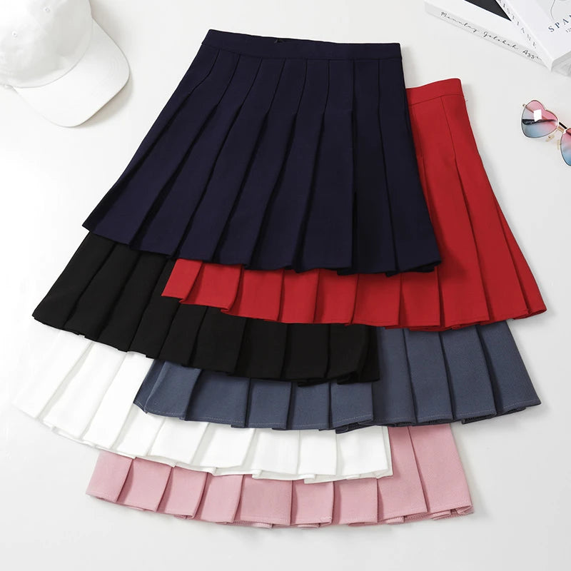 High Waist Elastic Short White Mini Skirt