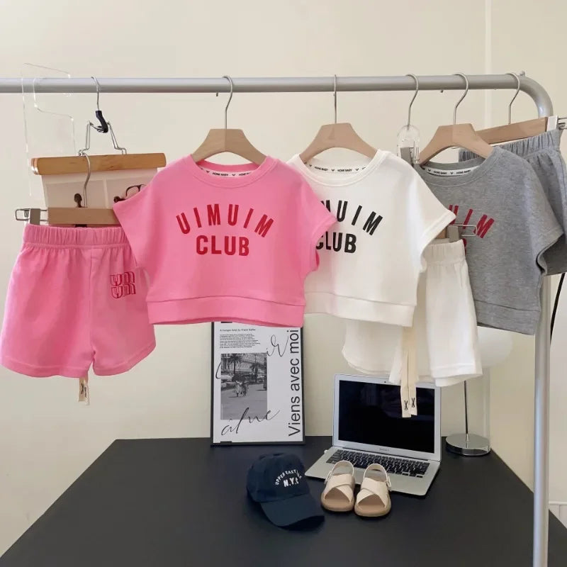 Girl's Short Sleeve Short Set