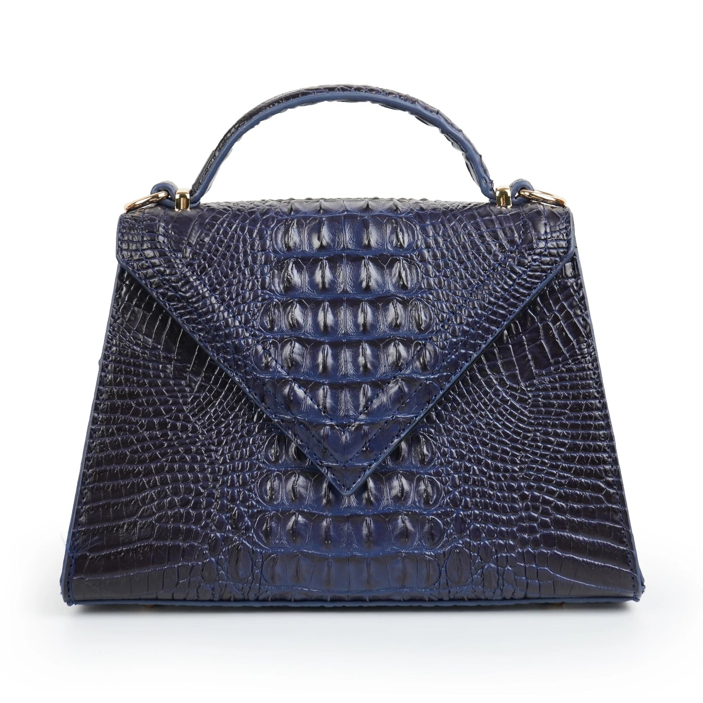 Crocodile Pattern Leather Tote Bag