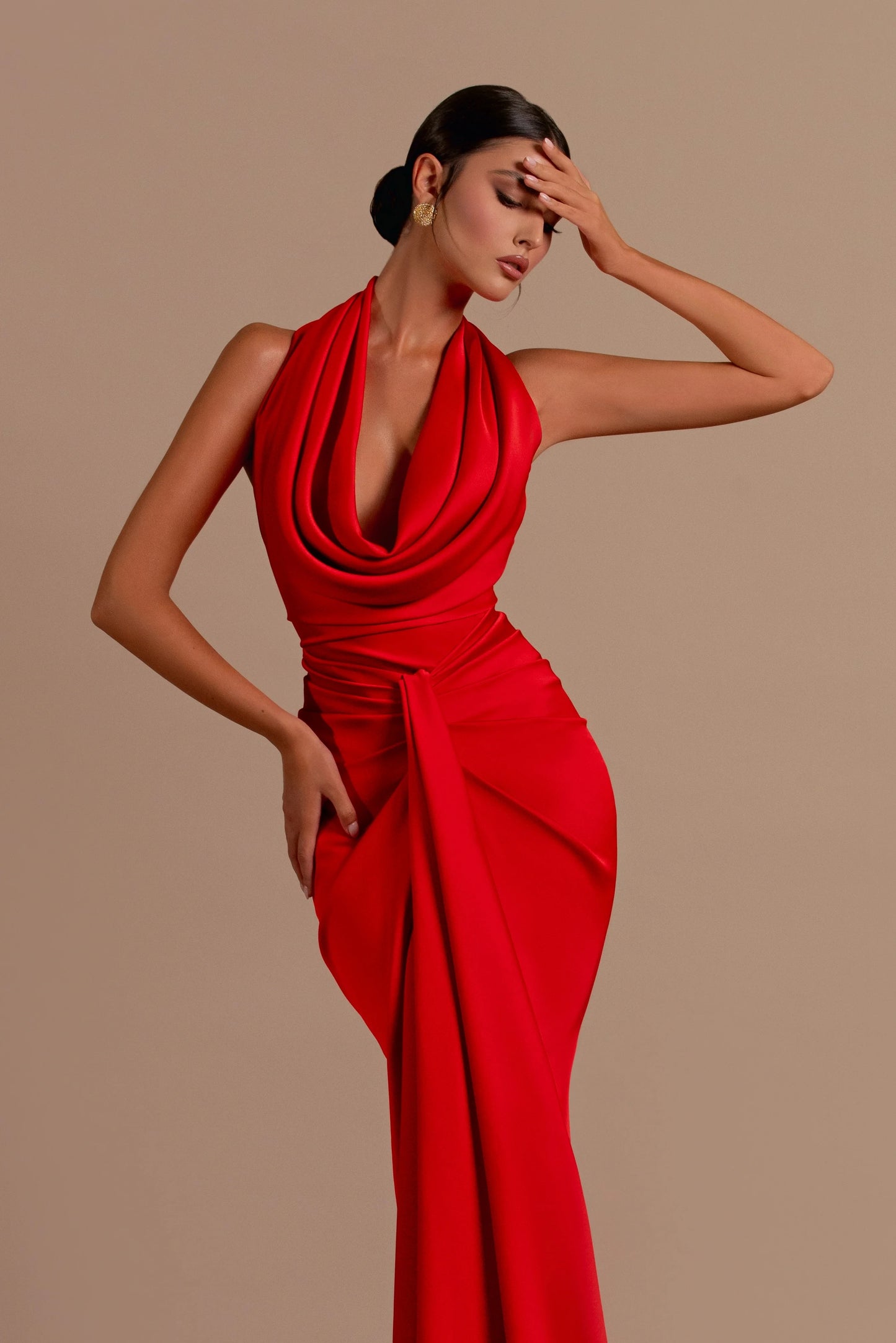 Sexy Off the Shoulder Backless Satin Long Maxi Dress