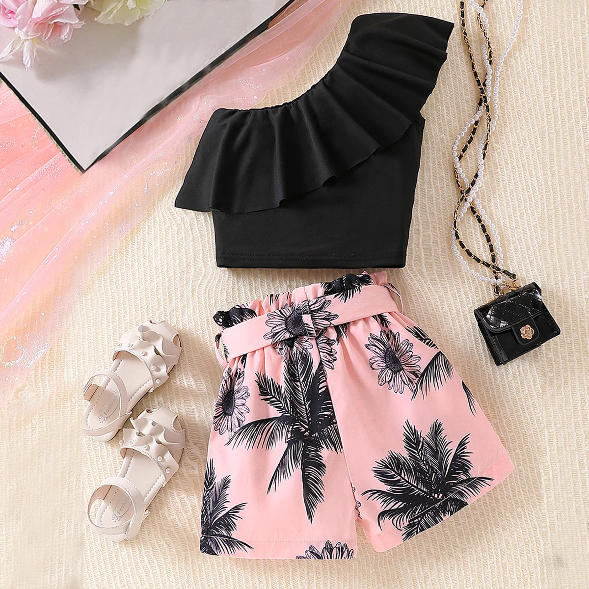 2pcs Girl Short Sets