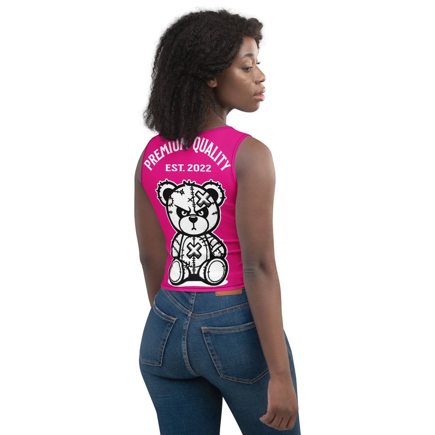 Marthann Fuchsia Crop Top