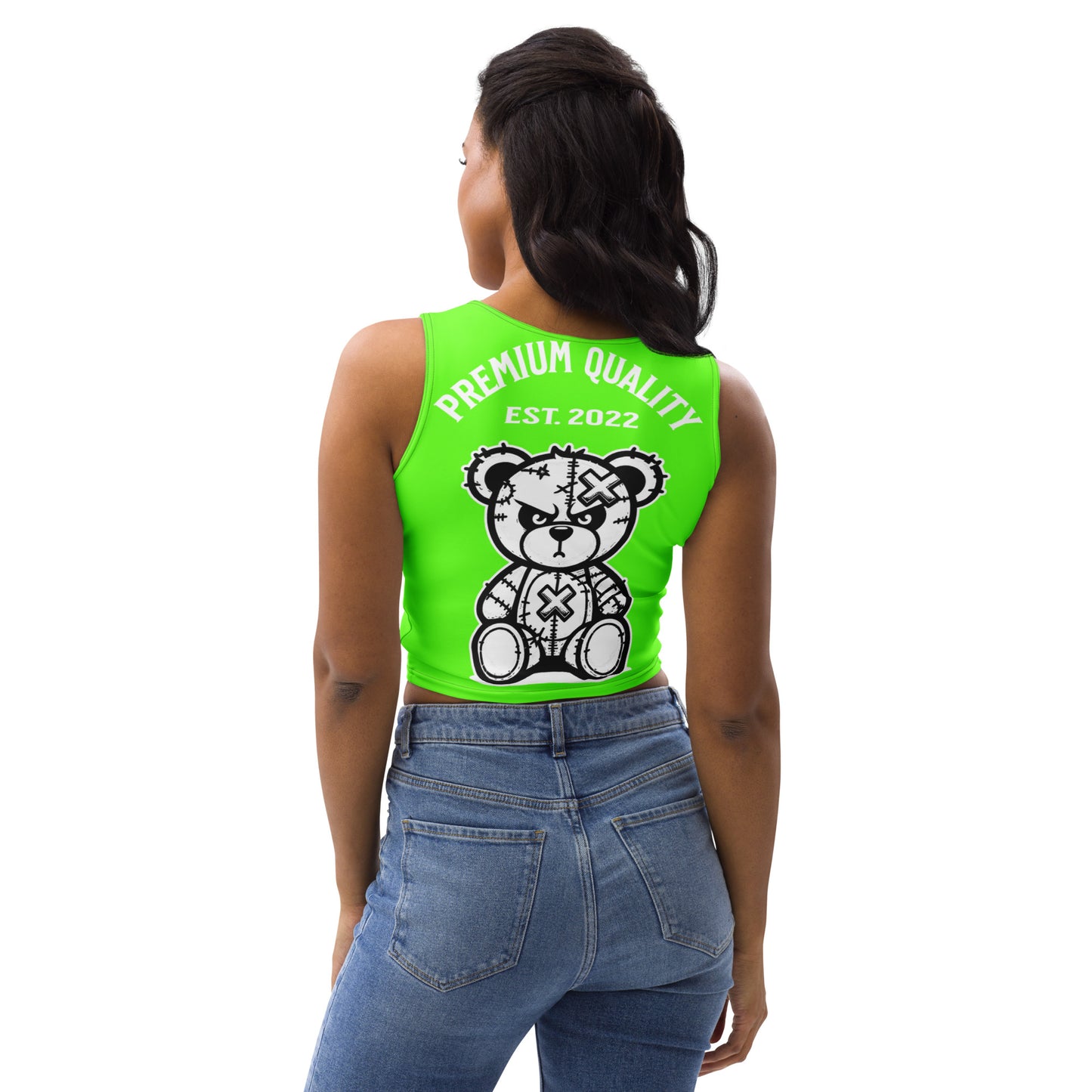 Marthann Neon Green Crop Top