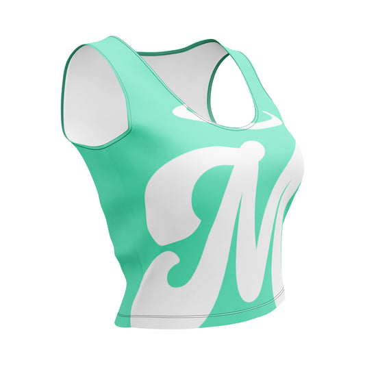 Marthann Screamin Aqua Fresh Crop Top