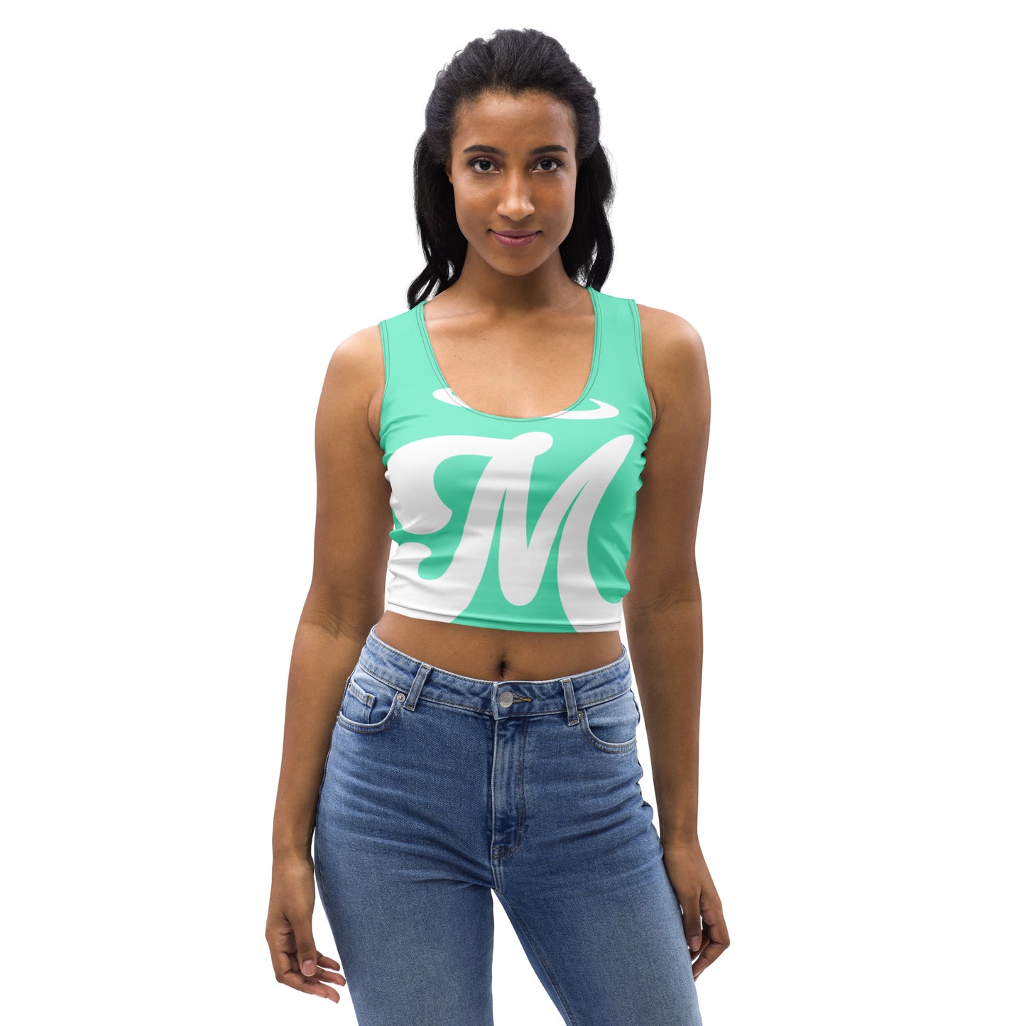 Marthann Screamin Aqua Fresh Crop Top