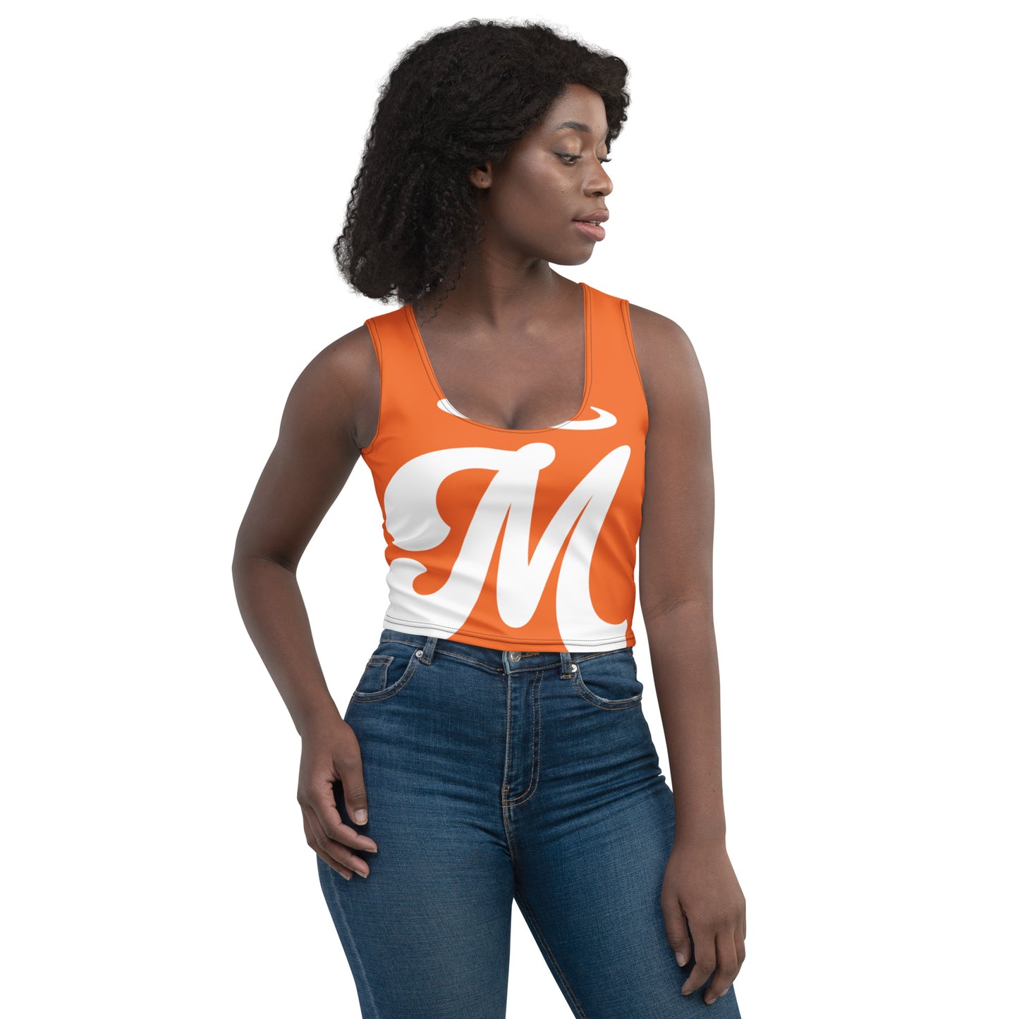 Marthann Orange Crop Top