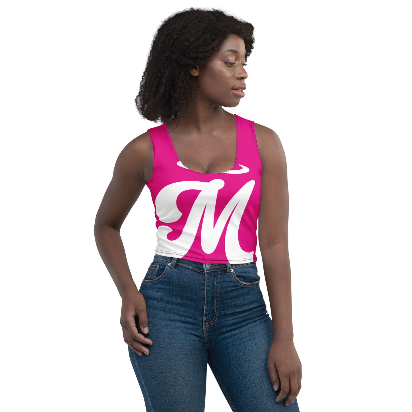 Marthann Fuchsia Crop Top