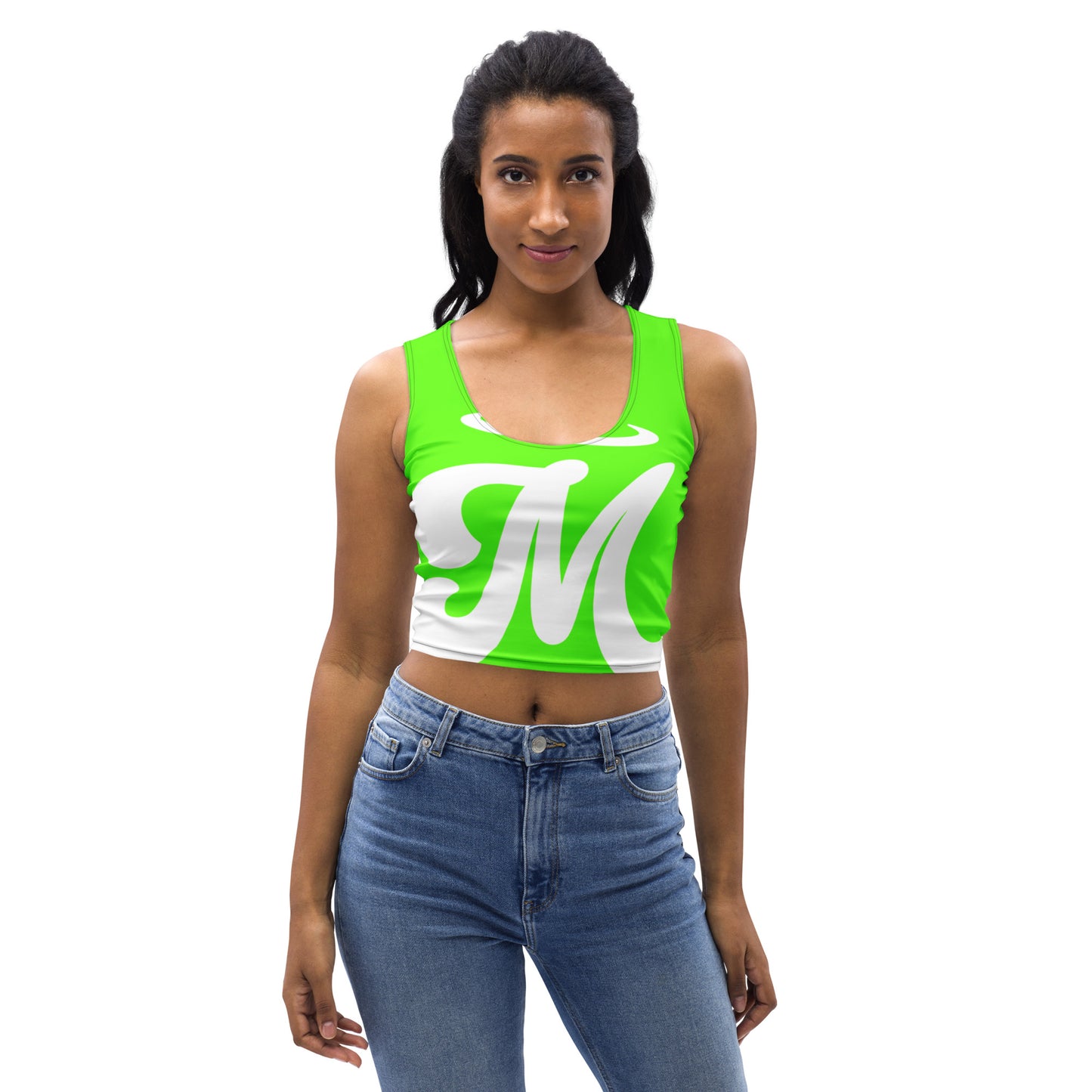 Marthann Neon Green Crop Top