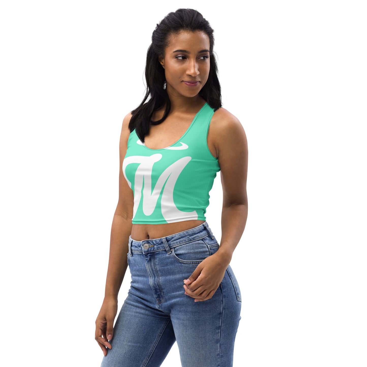 Marthann Screamin Aqua Fresh Crop Top