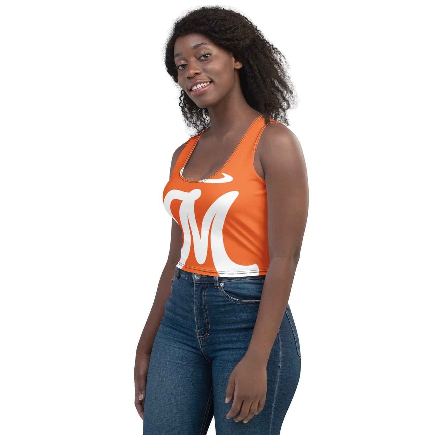 Marthann Orange Crop Top