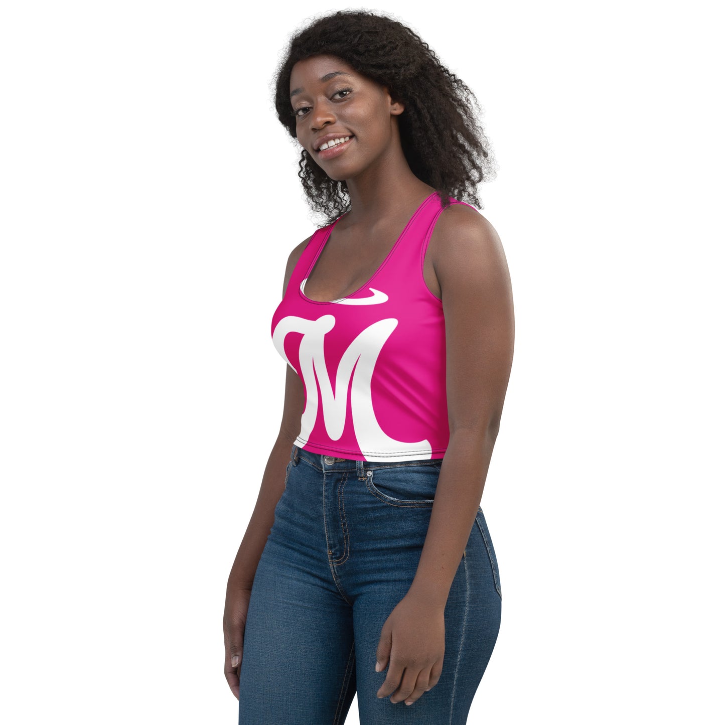 Marthann Fuchsia Crop Top